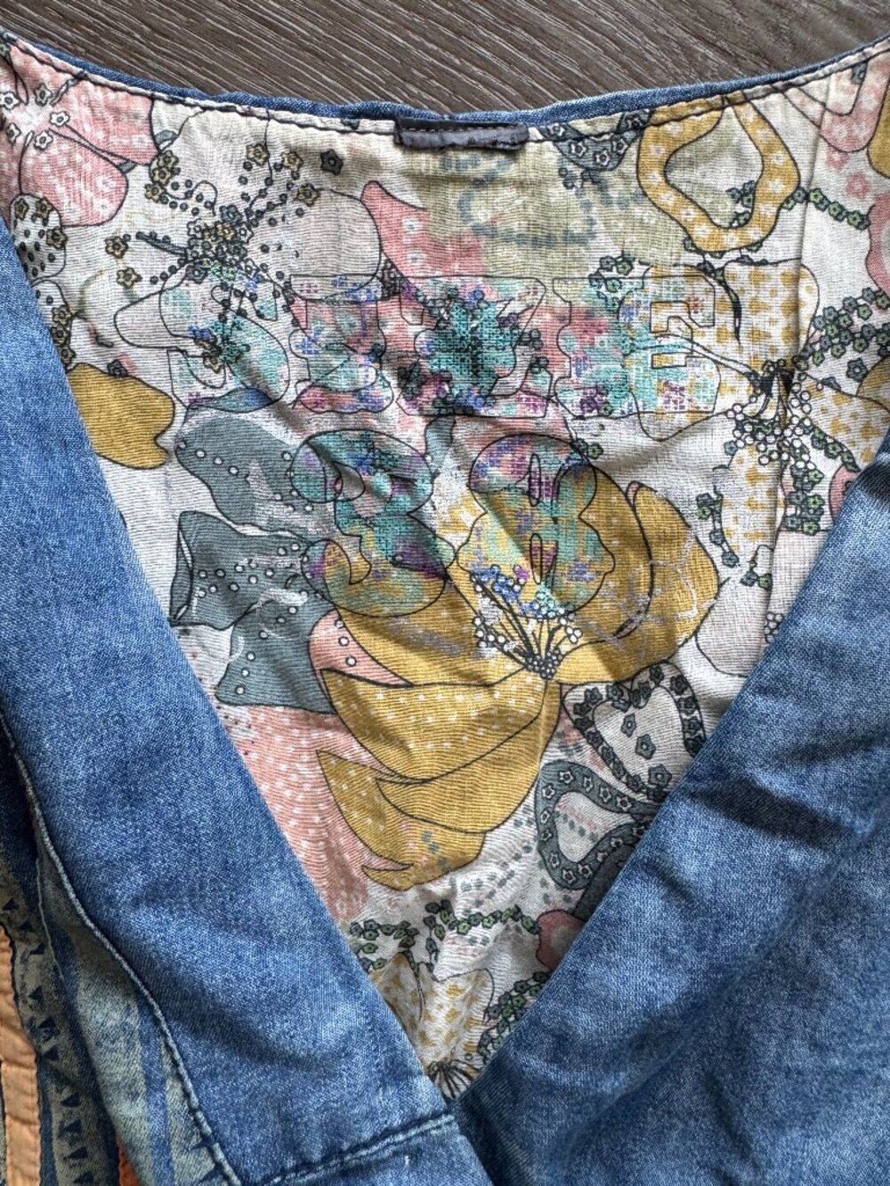 Desigual Embroidered Patchwork Babydoll Mini Dress | EU 38 - Picture 4 of 12